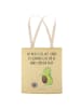 Mr. & Mrs. Panda Tote Bag Avocado Tanzen mit Spruch in Gelb Pastell