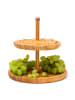 relaxdays Etagere in Natur - (H)25 x Ø25 cm