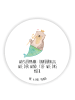 Mr. & Mrs. Panda Magnet Wassermann Astrologie mit Spruch in Weiß