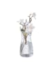 relaxdays Blumenvase in Transparent - (H)20 x Ø10,5 cm