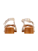 Divine Factory Alénoa-Ledersandalen mit Absatz Gold