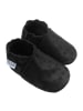 Mejale Leder-Krabbelschuhe "Stern" in Schwarz