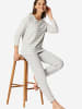 Schiesser Pyjama Casual Essentials in silbergrau-mel.
