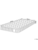 Beliani Matratze BLISS in Weiß/Schwarz/Grau - (W) 80 x (H) 20 x (L) 200 cm