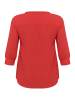 KAFFE curve Langarm-Bluse KClunda Regular fit in True Red