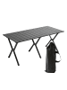 relaxdays Campingtisch in Schwarz - (B)120 x (H)44 x (T)60 cm