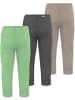 Normani Outdoor Sports 3er Pack Baby Merino Hose Unterhose „Tutira“ in Beige/Anthrazit/Grün