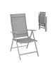 SONGMICS Gartenstuhl Sandy in Grau - (B)70 x (H)106 x (T)56 cm