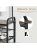 HOMCOM Garderobenständer-B72 x T34 x H185 cm-Schwarz + Natur