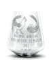 Mr. & Mrs. Panda Whiskey Tumbler Huhn Stolz mit Spruch in Transparent