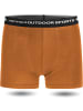 Normani Outdoor Sports 3er Pack Herren Merino Boxershorts Unterhose in Orange