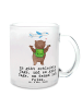 Mr. & Mrs. Panda Glas Bär Reisen mit Spruch in Transparent