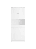 SoBuy Badezimmerschrank in Reinweiß - (W) 38 x (H) 181 x (L) 78 cm