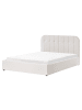 Beliani Doppelbett CHALLANS in Weiß - (W) 168 x (H) 100 x (L) 215 cm