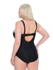 Ulla Popken Badeanzug in schwarz