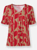 WITT WEIDEN Shirt in camel-rot-bedruckt