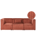 Beliani 3-tlg Modulsofa LEMVIG in Braun