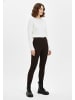 Stitch & Soul 2er-SET Rippenstrick Leggings für gemütliche Outfits in Schwarz-Beige