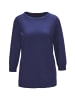GOLDNER Pullover aus hochwertigem Garn in tintenblau