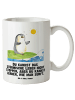 Mr. & Mrs. Panda Keramikbecher Pinguin Surfer mit Spruch in Weiß