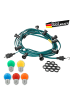 SPICELITE Garten Party Lichterkette Illu 30 bunte LED Kugellampen 10m grün