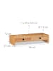relaxdays Monitorständer in Natur - (B)56 x (H)12 x (T)27 cm