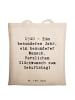 Mr. & Mrs. Panda Tasche Spruch 1940 Geburtstag mit Spruch in Creme