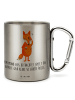 Mr. & Mrs. Panda Isolierbecher Fuchs Lord mit Spruch in Silber