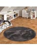 Pergamon Kinderteppich Pearl Rund in anthrazit