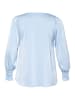 KAFFE curve Bluse langarm KChilla A-shape in Soft Chambray