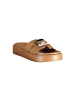 Laura Biagiotti Beige Damen Sandalen aus Polyurethan