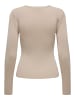 JACQUELINE de YONG Strickpullover Rundhals Langarm weicher Strick in Hellgrau