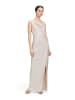 Vera Mont Abendkleid im Glitzer-Look in Cream/Silver
