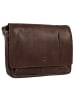 piké Messenger-Bag echt Leder in braun