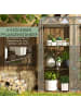 Outsunny Gewächshaus,143L x 46B x 141/151H cm,Transparent