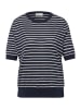 Street One T-Shirt in marine weiß