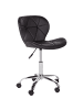 Beliani Bürostuhl VALETTA in Schwarz - (W) 48 x (H) 76 x (L) 48 cm