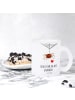 Mr. & Mrs. Panda Teeglas Spinne Agathe Liebe mit Spruch in Transparent