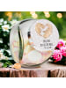 Mr. & Mrs. Panda Bonbonglas Otter Herz mit Spruch in Grau Pastell