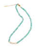 grassland Women Necklace With Beads in Turquoise White