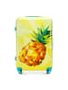 Wittchen Large suitcase and cosmetic case with printed pattern in Yellow