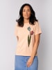 wat? Apparel T-Shirt Blume in Wasserfarbe 05 in Fraiche Peche