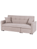 Beliani Schlafsofa GLOMMA in Beige - (W) 207 x (H) 95 x (L) 87 cm