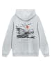 F4NT4STIC Hoodie Escape Discover the World Town Train Station in grau meliert
