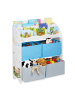 relaxdays Kinderregal Lagerfeuer in Bunt - (B)82,5 x (H)98 x (T)30 cm