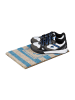 relaxdays Fußmatte Anker in Weiß/Blau - (B)40 x (T)25 cm