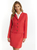 faina Damen Bouclé Jacke in Rot