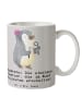 Mr. & Mrs. Panda Becher Zahnarzt Künstler mit Spruch in Grau Pastell