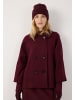 More & More stylishe A-Shape-Caban-Jacke in pomegranate red