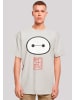 F4NT4STIC Heavy Oversize T-Shirt Big Hero 6 Baymax in lightasphalt